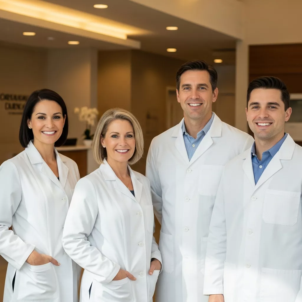 Equipo de profesionales dentales